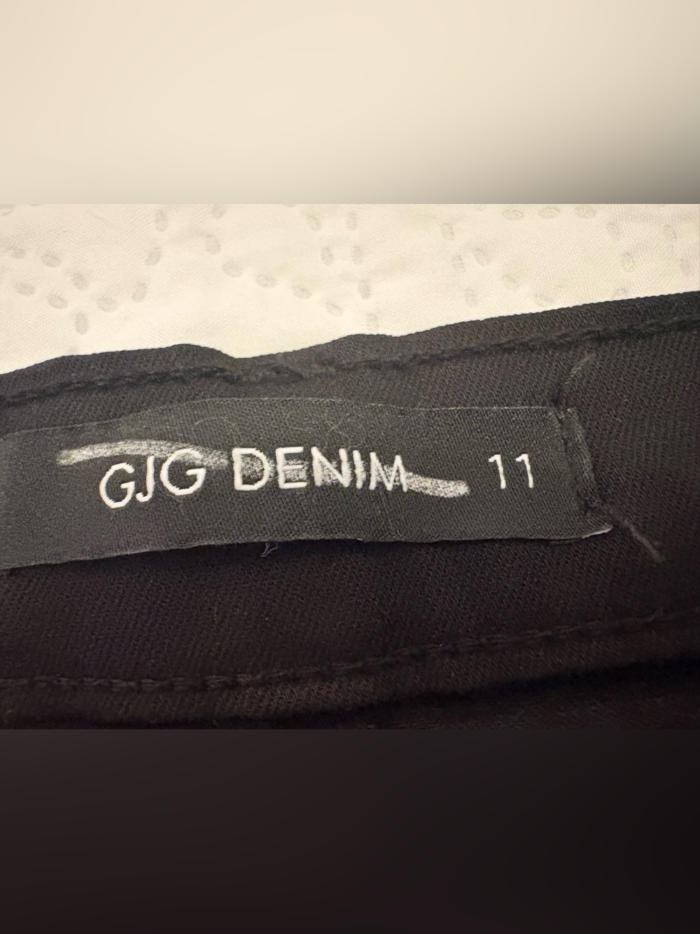 GJG Denim Y2K Cow Print Jorts Size 11 Super Stretch Western Festival Made USA - Picture 4 of 12
